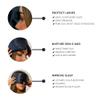 DROWSY Eyelash Protecting Silk Sleep Mask for Natural Lashes & Extensions. Deep Eye Cups, Zero Pressure, Total Blackout, Full Wraparound (Midnight Blue) view 3