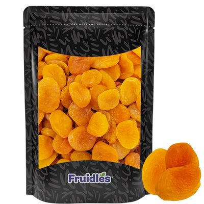 Fruidles Dried Apricot, NON-GMO Chewy And Firm Dehydrated Apricots (2 Pounds)