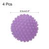 uxcell 4pcs Reusable Laundry Dryer Balls Vinyl Drying Balls for Reduce Wrinkles Static Fabric Softener Reduce Drying Time Save on Energy, Purple view 2