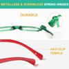 Eyekepper 6 Pack Pilot Reading Glasses Metalless Screwless Spring Hinges Readers for Women Men Large Frame +0.75 view 3