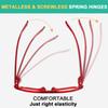 Eyekepper 6 Pack Pilot Reading Glasses Metalless Screwless Spring Hinges Readers for Women Men Large Frame +0.75 view 4