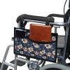 Cugasmaru Lily Flower Wheelchair Armrest Accessories Pouch Wheelchair Side Bag Armrest Pouch Small Beach Chair Organizer Free Your Hands view 1