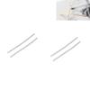 2Pairs Eyeglass End Tips Silicone Ear Sock Pieces Tube Sleeve Eyewear Tip Retainers Comfortable Replacement for Thin Metal Glasses Legs view 1