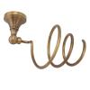 Hair Dryer Holder Universal Wall Mounted Hands Free Copper Hair Dryer Storage Rack Holder Spiral Hair Care Tools Hanger for Home Bathroom Hair Salon view 2
