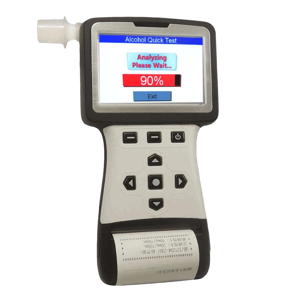 iBACheck Professional Breathalyzer with Integrated Printer and Camera, 3.5" capacitive Touch Screen, 10k Memories Complete Information with Photo
