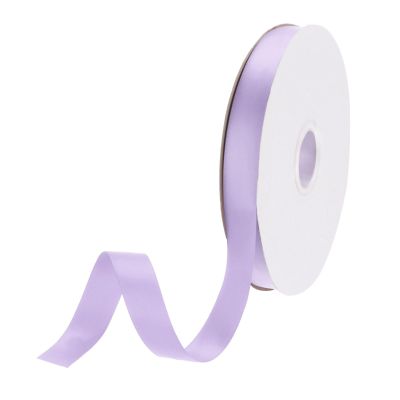 DMiotech 5/8 inch 50 Yards Satin Ribbon Thin Double Face Fabric Grosgrain Ribbon for Gift Wrapping Floral Hair Flower Bouquet, Light Purple