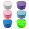 Denture Bath Box Cup Care For Dentures Clear Mouth Guard & Retainers Traveling view 3
