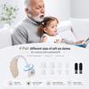 OTC Rechargeable Digital Hearing Aids For Seniors, Behind-The-Ear Hearing Amplifiers For Adults, Hearing Aids For People With Hearing Loss, Featuring Intelligent Noise Reduction, Adjustable Volume, And Easy Operation (Skin) view 4