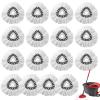 16Pcs Spin Mop Replacement Heads, White Large 360 Easy Wring Spin Mop 100% Microfiber Refill, Easy Cleaning Spin Mop Heads, Deep Clean, Machine Washable for Easy House Cleaning Floor Mopping view 1