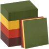 120 Pcs Fall Paper Napkins Thanksgiving Autumn 6.5 x 6.5 Inch Dinner Napkins Orange Yellow Napkins Disposable for Fall Harvest Party Supplies Xmas Dinner Napkins Decorations view 1