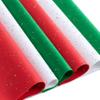 JOYIN 180 Sheets Glitter Tissue Paper, Red Green White Tissue Paper for Gift Wrapping Supplies, 20''x20 Christmas Wrapping Paper for Holiday Wrap Craft Decorations view 1