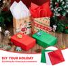 JOYIN 180 Sheets Glitter Tissue Paper, Red Green White Tissue Paper for Gift Wrapping Supplies, 20''x20 Christmas Wrapping Paper for Holiday Wrap Craft Decorations view 3