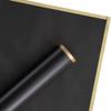 WRAPAHOLIC Premium Gold Edge Glassine Flower Wrapping Paper 20 Sheets - Waterproof Floral Bouquet Packing Paper - For Wedding, Birthday DIY Craft etc. - 22.5 x 22.5 Inch - Black view 4