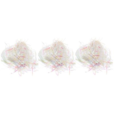 FOMIYES Crinkle Shred Plastic Filler for Boxes Baskets Decorations Iridescent Raffia Grass Packing Material for Easter Weddings Birthdays and Crafts