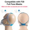 3-Pack F30 CPAP Mask Headgear Strap Replacement, CPAP Headgear Compatible with Airfit F30, Adjustable Headband, with 6 Clips, Standard Size view 2