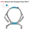 3-Pack F30 CPAP Mask Headgear Strap Replacement, CPAP Headgear Compatible with Airfit F30, Adjustable Headband, with 6 Clips, Standard Size view 3