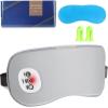 Heated Eye Mask Cordless Warm Compress for Dry Eyes, Eye Massager Sleep Eye Mask with Heat -3 Temperature, Auto-Off Timer, Cooling Gel Relief, Relaxing No Pressure Eye Cover for Men Women Gift (Grey) view 1