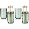 2PCS Travel Toothbrush Case Portable Toothbrush Holder Cup Storage Container for Bathroom Home School and Travel - Green view 1