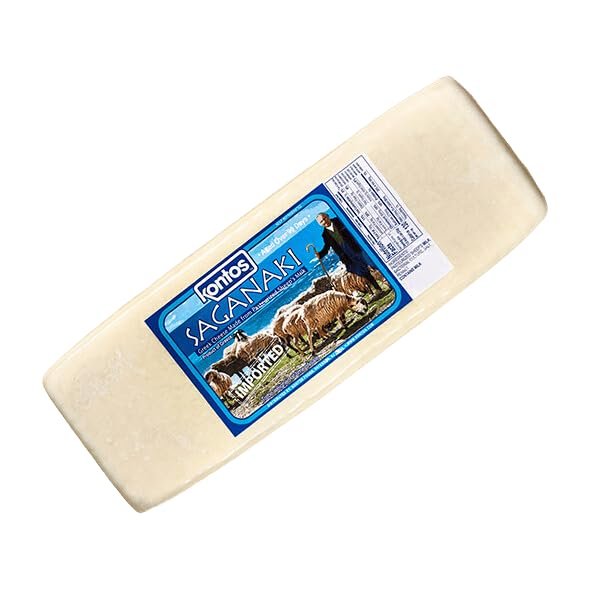 Generic Kontos Saganaki Semi Soft Cheese Chunk 6.5 lb