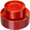 Rubtlamp 60 Pcs Red Plasitc Plates, Gold Red Disposable Plates, Fancy Party Plates, Hammered Plastic plates Include 30 Dessert Platos, 30 Dinner Platos for Party view 1