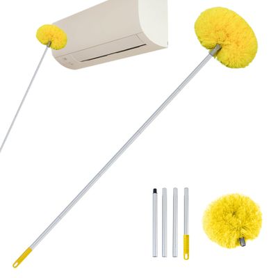 Ceiling Fan Cleaner Duster Removable & Washable Fan Cleaner Extendable up to 47 Inch Microfiber Duster with Extension Pole for Cleaning Bookshelves Door Tops for Home