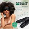 100% Mulberry Silk Sleep Mask  Total Blackout Eye Mask for Sleeping, Adjustable No-Snag Velcro Strap, Lightweight & Gentle on Skin & Hair, Travel-Ready  Designed in France  Valentines Day Gift view 3
