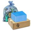 Generic Large 45-50 Gallon Heavy Duty Trash Can Bags|2 Mil |Blue Thickened/Plastic Bag-Kitchen&Yard,Building,Outdoor,Hotel, Property-Made in the USA (100) view 1
