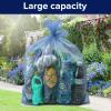 Generic Large 45-50 Gallon Heavy Duty Trash Can Bags|2 Mil |Blue Thickened/Plastic Bag-Kitchen&Yard,Building,Outdoor,Hotel, Property-Made in the USA (100) view 2