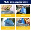 Generic Large 45-50 Gallon Heavy Duty Trash Can Bags|2 Mil |Blue Thickened/Plastic Bag-Kitchen&Yard,Building,Outdoor,Hotel, Property-Made in the USA (100) view 3