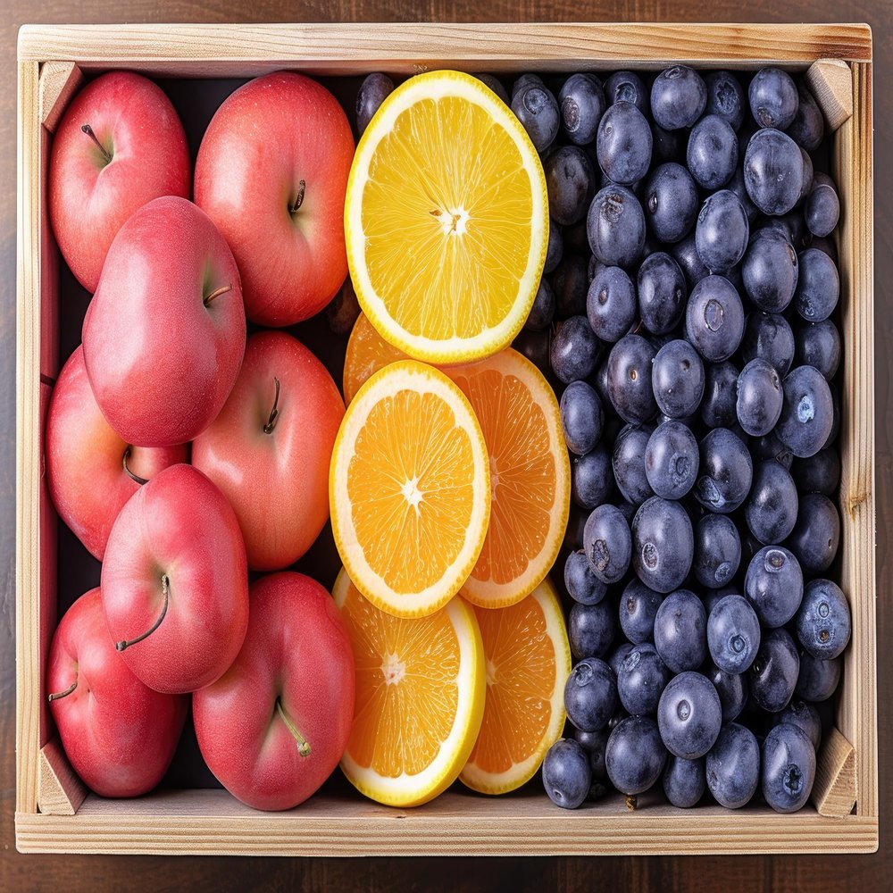 A Gift with fresh delicious Fruits by RawJoy Farms.