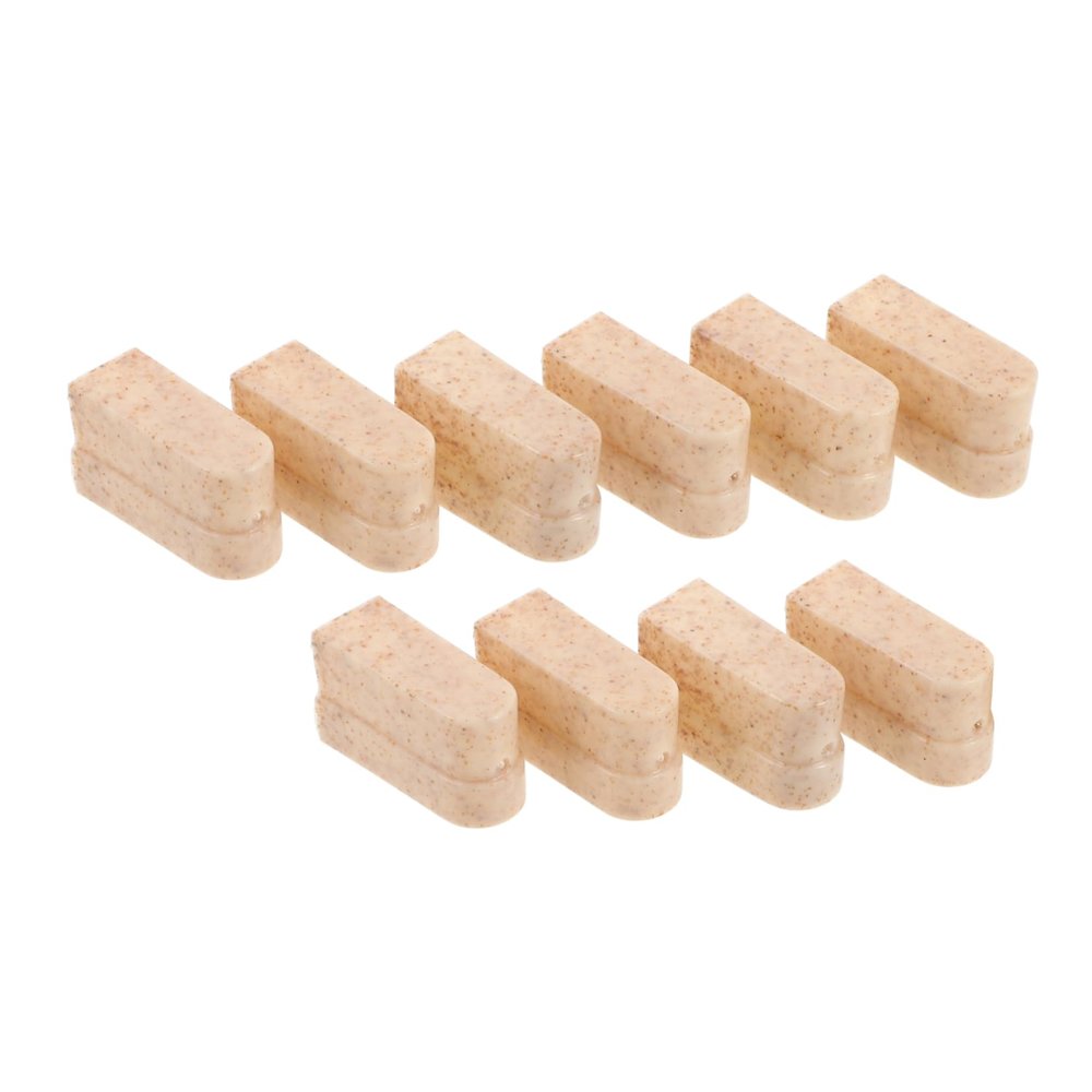 CIYODO 10pcs Straw Material Toothbrush Head Covers Soft Bristle Travel Protection Brush Cap