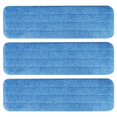 AmaVins 3 Pack Microfiber Cleaning Pads for Bona Mop, Reusable Microfiber Mop Pads for 18 Inch Mop, Hardwood Floor Replacement Cleaning Mop Pads, Machine Washes