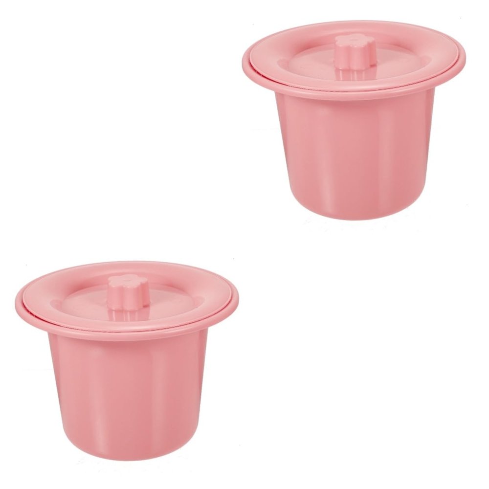 NOLITOY 2pcs Portable Urinal Pot Lid for Boys and Girls Adults and Disabled Practical Chamber Pot for Home Use Easy to Clean and Stable Design for Nighttime Needs