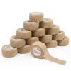 16 Rolls Self Adhesive Bandage Wrap - ForTomorrow 1 Inch Small Breathable Cohesive Athletic Tape, Stretch Adherent Finger Wrap for Sport, Injury, First Aid Medical, Toe Sprains & Swelling view 1