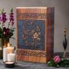 Prime Art Wooden Urns for Human Ashes Tree of Life Urns Cremation Urns for Adult Ashes Funeral Urns Wooden Pet Urn Wooden Urn Box (Birdrose Black, (X-Large - 14" Hx7.5 W (640 Cu/in)) view 1