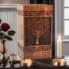 Prime Art Wooden Urns for Human Ashes Tree of Life Urns Cremation Urns for Adult Ashes Funeral Urns Wooden Pet Urn Wooden Urn Box (Heart Tree Natural, (Large - 11.25" Hx6.25 W (250 Cu/in)) view 2