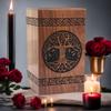 Prime Art Wooden Urns for Human Ashes Tree of Life Urns Cremation Urns for Adult Ashes Funeral Urns Wooden Pet Urn Wooden Urn Box (Tree of Life Black, (Large - 11.25" Hx6.25 W (250 Cu/in)) view 4