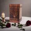 Prime Art Wooden Urns for Human Ashes Tree of Life Urns Cremation Urns for Adult Ashes Funeral Urns Wooden Pet Urn Wooden Urn Box (Heart Natural, (Large - 11.25" Hx6.25 W (250 Cu/in)) view 1