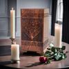 Prime Art Wooden Urns for Human Ashes Tree of Life Urns Cremation Urns for Adult Ashes Funeral Urns Wooden Pet Urn Wooden Urn Box (Heart Natural, (Large - 11.25" Hx6.25 W (250 Cu/in)) view 3