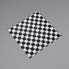 Black & White Checkered 12x12 Sandwich Wrap Basket Liner Paper 1000 count from Capital Fresh, LLC
