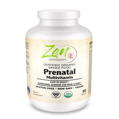 Zen Supplements Whole Food Prenatal Multi-Vitamin - 90 Vegan Capsules (180)