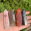 13 PCS Healing Crystals Stones Sets Wands Bulk Natural Pocket Crystal Amethyst Rose Quartz Assorted Hexagonal Pointed Reiki Gemstones Polished Energy Balancing Meditation Therapy Chakra Gift view 3