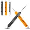 Phowedaer Portable Titanium Toothpicks,Retractable Toothpicks Reusable Pocket Metal Toothpick with Stainless Steel Toothpick Holder Keychain Telescopic Toothpicks (3 Pieces) view 1