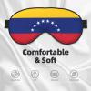 SSIULUS Flag of Venezuela Soft Eye Mask Comfortable Sleep Mask for Side Sleepers, Light Blocking, Relaxing Pressure-Free Eyemask, Black view 3