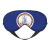 SSIULUS Flag of Virginia Soft Eye Mask Comfortable Sleep Mask for Side Sleepers, Light Blocking, Relaxing Pressure-Free Eyemask, Black view 1