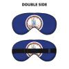 SSIULUS Flag of Virginia Soft Eye Mask Comfortable Sleep Mask for Side Sleepers, Light Blocking, Relaxing Pressure-Free Eyemask, Black view 2
