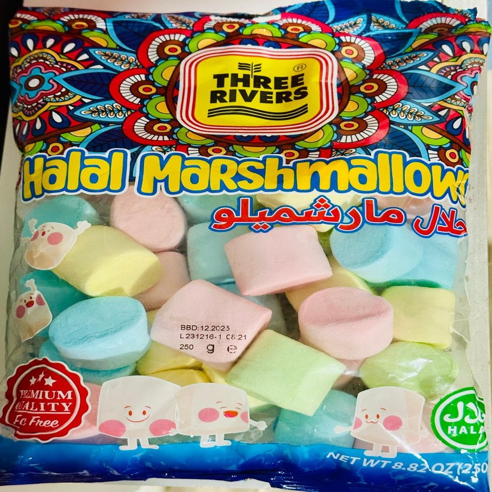 NineLife Basics Marshmallows Halal Multiple Colors., Large