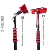 CNHOPOLE Water Fed Pole Window Cleaning Brush System Solar Panel Washing Kit 24ft Extension Pole Telescopic High Reach Cleaner with Soap Dispenser view 2