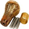 Brass Knob Handle - Handmade in Golden Finish - Unique Gentleman Decorative Walking Sticks and Canes for Men/Women/Seniors, Gold view 1