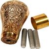 Brass Knob Handle - Handmade in Golden Finish - Unique Gentleman Decorative Walking Sticks and Canes for Men/Women/Seniors, Gold view 4